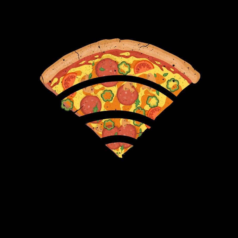 Pizza Wlan Wifi Internet Signal Computer Geschenk