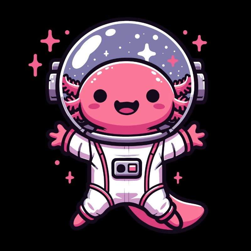 Astronaute de l’Axolotl de l’espace Galaxie de l’espace