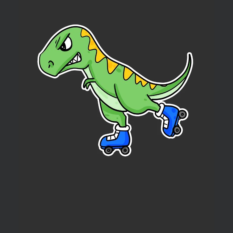 Inline Skating Dinosaur