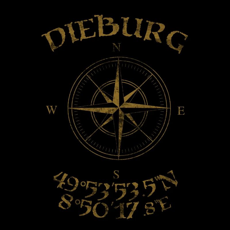 Dieburg Kompass gold