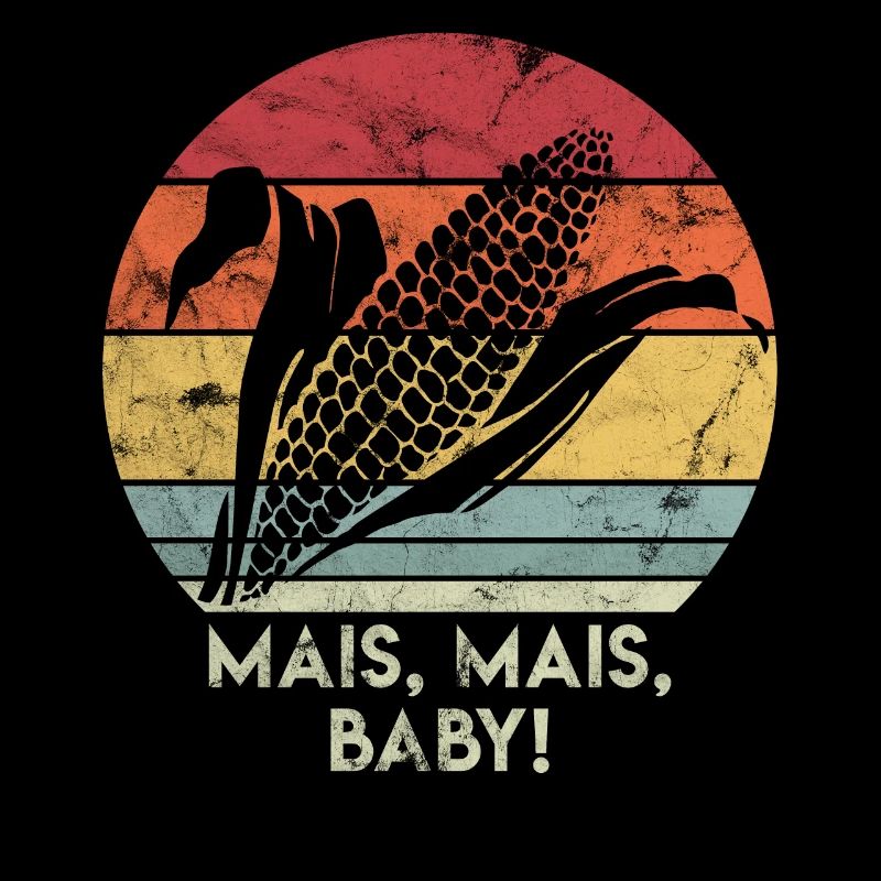 Vintage Retro Corn Corn Baby Gift for Framer