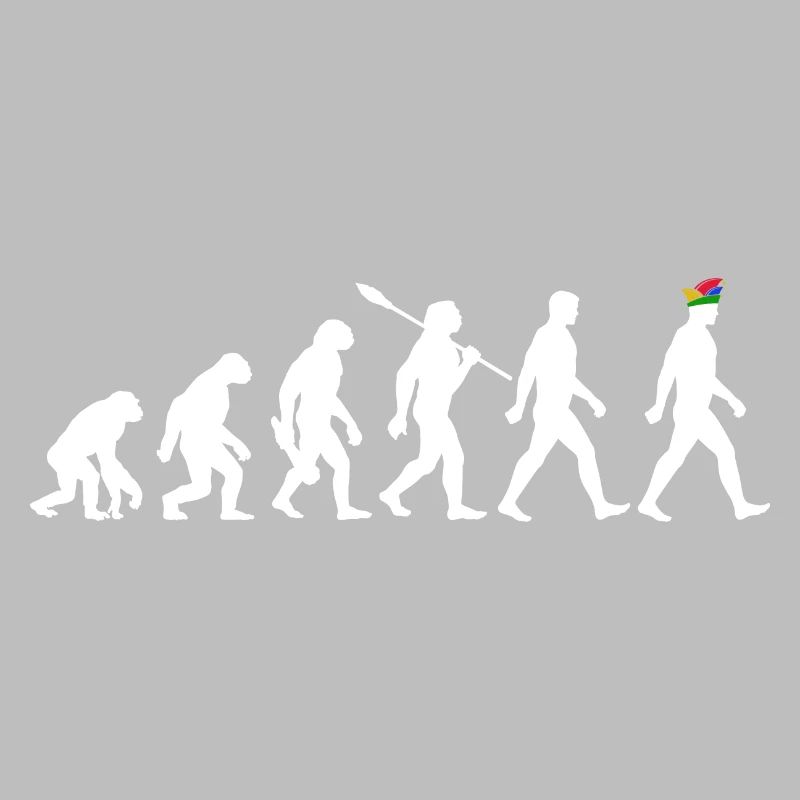 Evolution - Karneval - Narrenkappe - Verkleidung