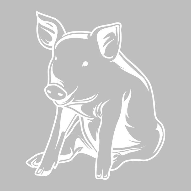 Schwein Sau Eber Silhouette