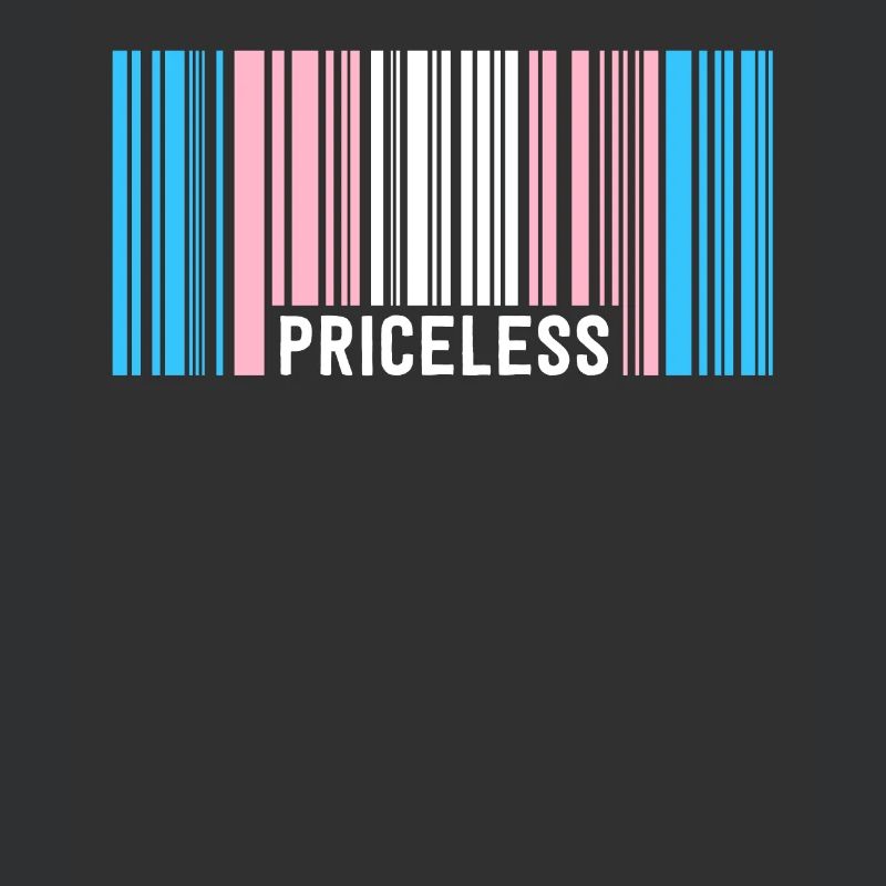 Priceless Trans Pride Barcode Subtle Transgender