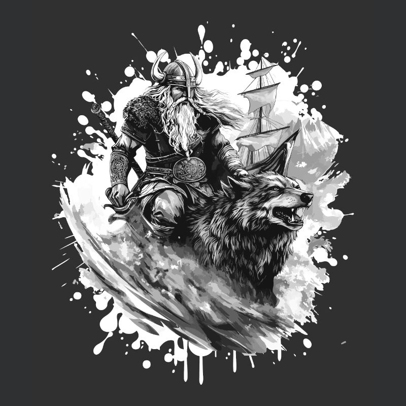 Wikinger Wolf Krieger Valhalla