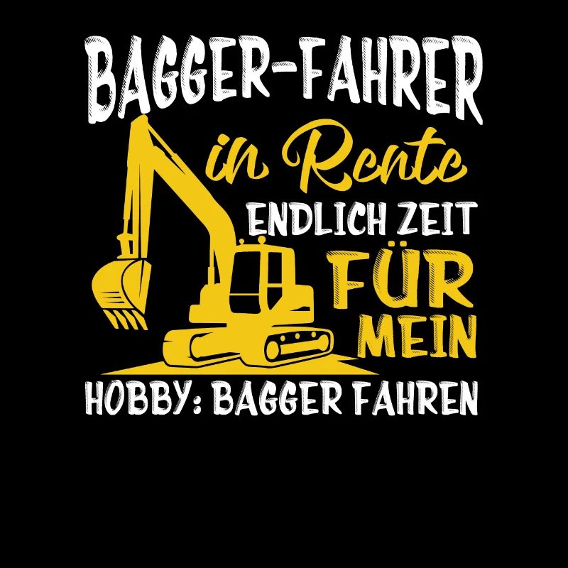 Bagger Fahrer in Rente endlich baggerfahren