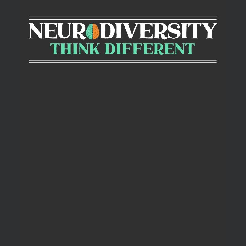 Neurodiversity Think Different Rainbow Brain ASD
