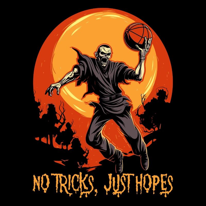 Basketball Halloween Süßes oder Saures Gruseliger Baller
