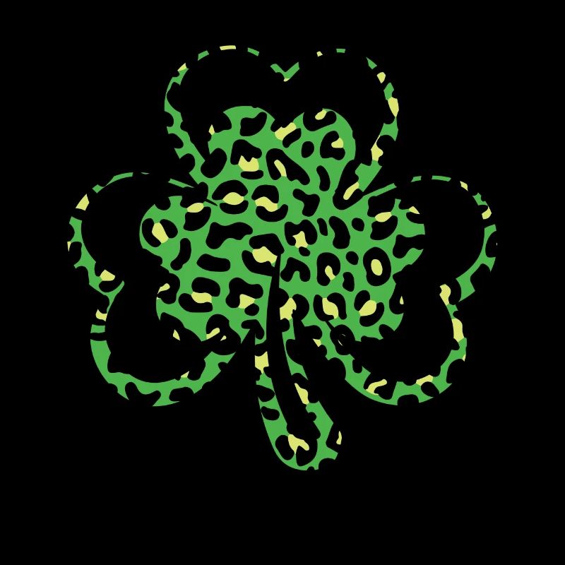 Pattern Leopard Shamrock Saint Patrick Day