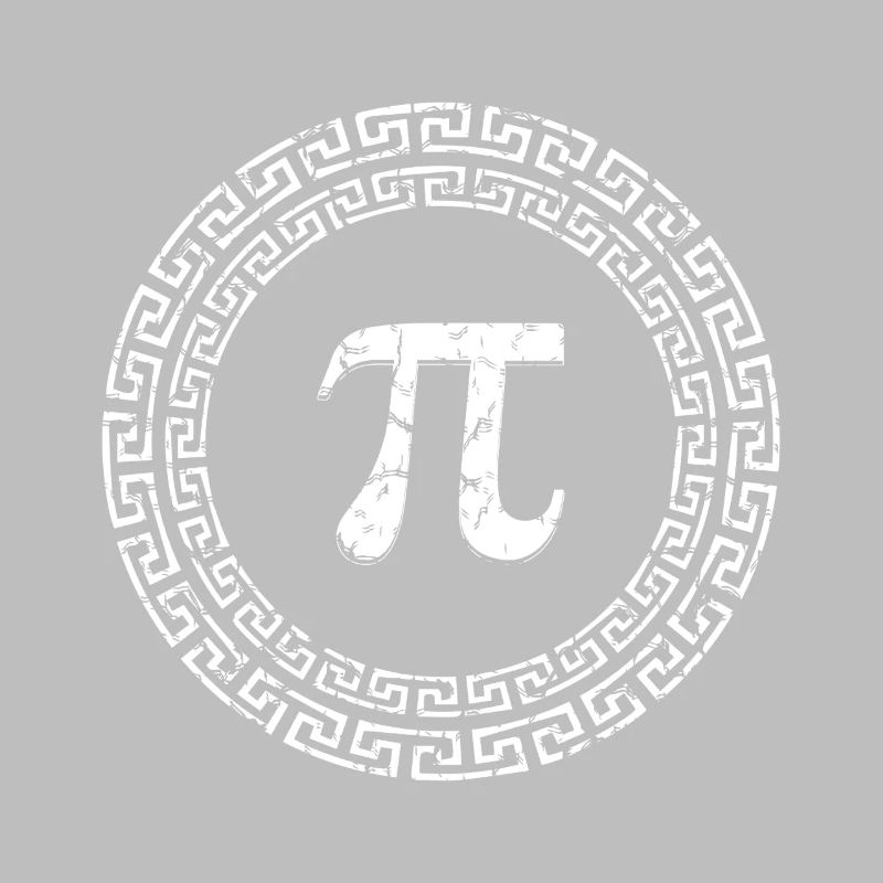 Pi Day Griechisches Muster Design