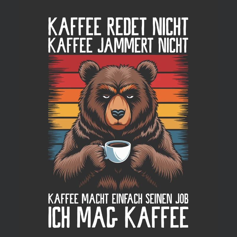 Coffee Lover Saying Funny Nerd Bear Worker Work