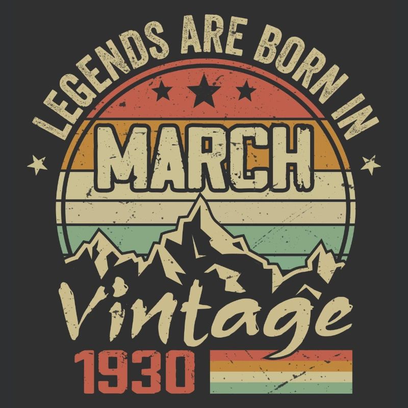 Legenden wurden im März 1930 geboren Vintage-Geschenk