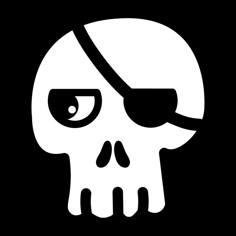 Tête de mort Cache-œil Kawaii