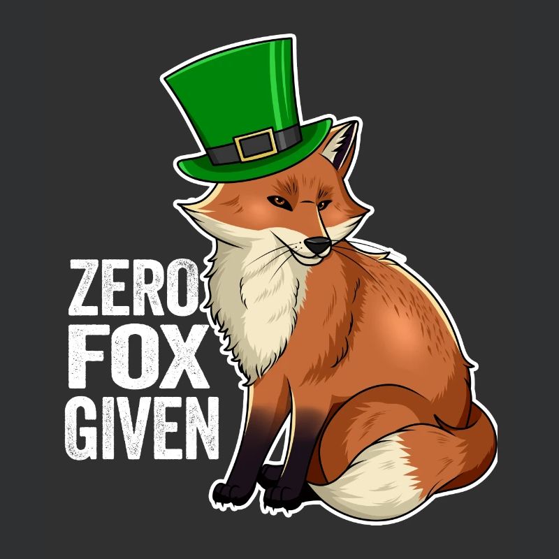 Zero Fox Given Jeu de mots mignon Kawaii Irish Fox