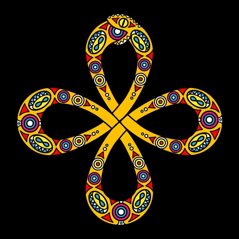 Ouroboros Noeud Celtique Infinity Design