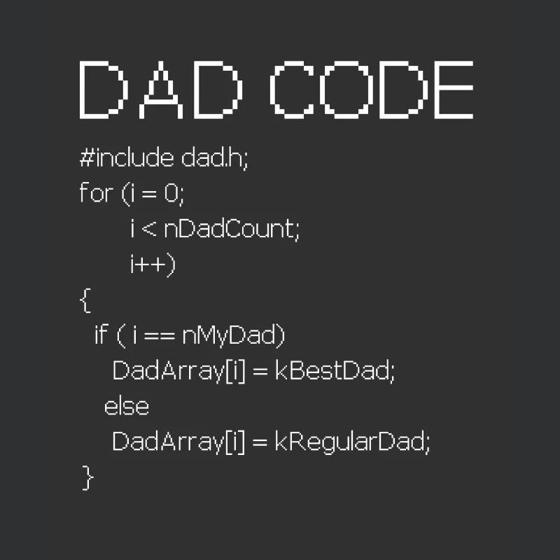 Dad Code - Cadeau chemise programmeur