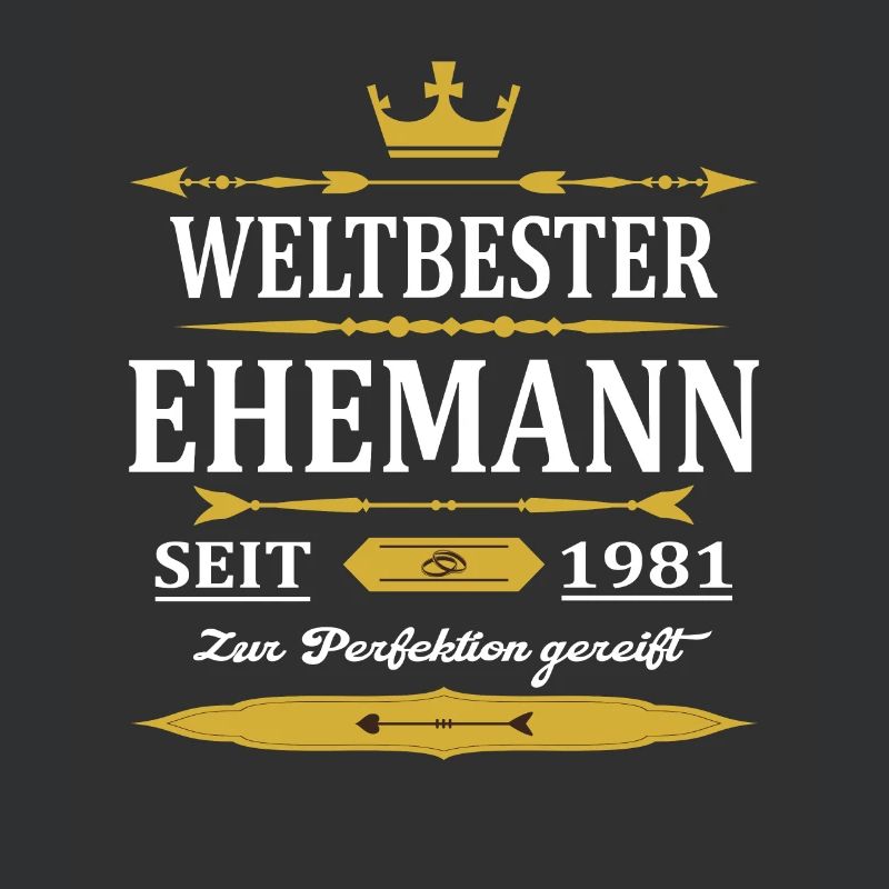 Weltbester Ehemann Seit 1981 Vintage Hochzeitstag
