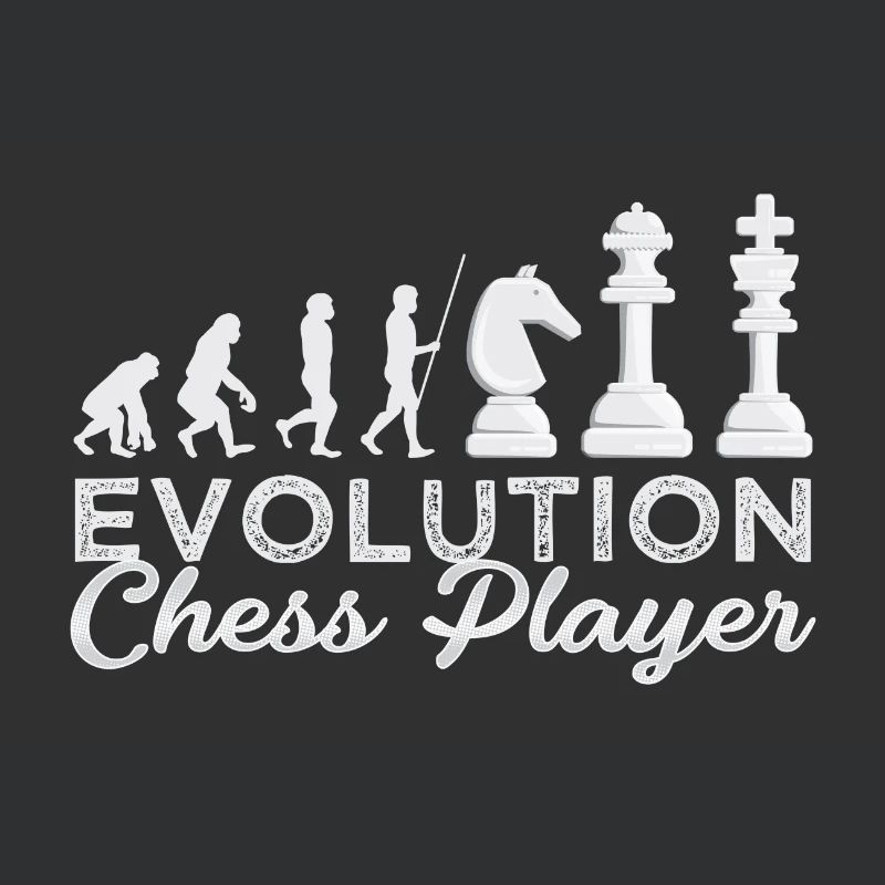 Chess Evolution Chessplayer Idea Gift
