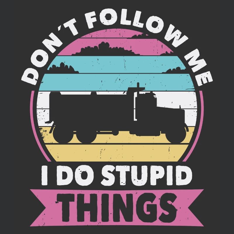 Nicht folgen Truckfahrer oder Truckerin