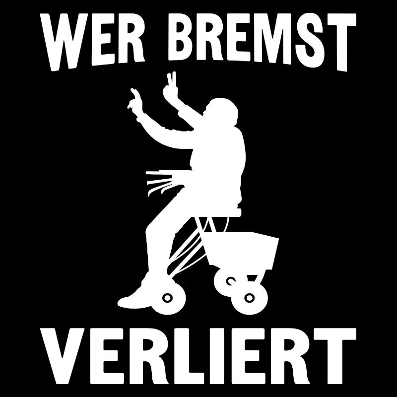 Wer bremst verliert Rollator elektrisch Gehwagen