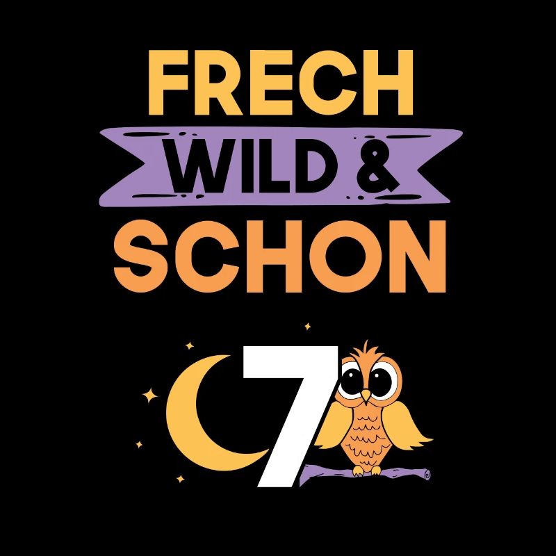 7 Jahre Geburtstag Junge Mädchen Eule