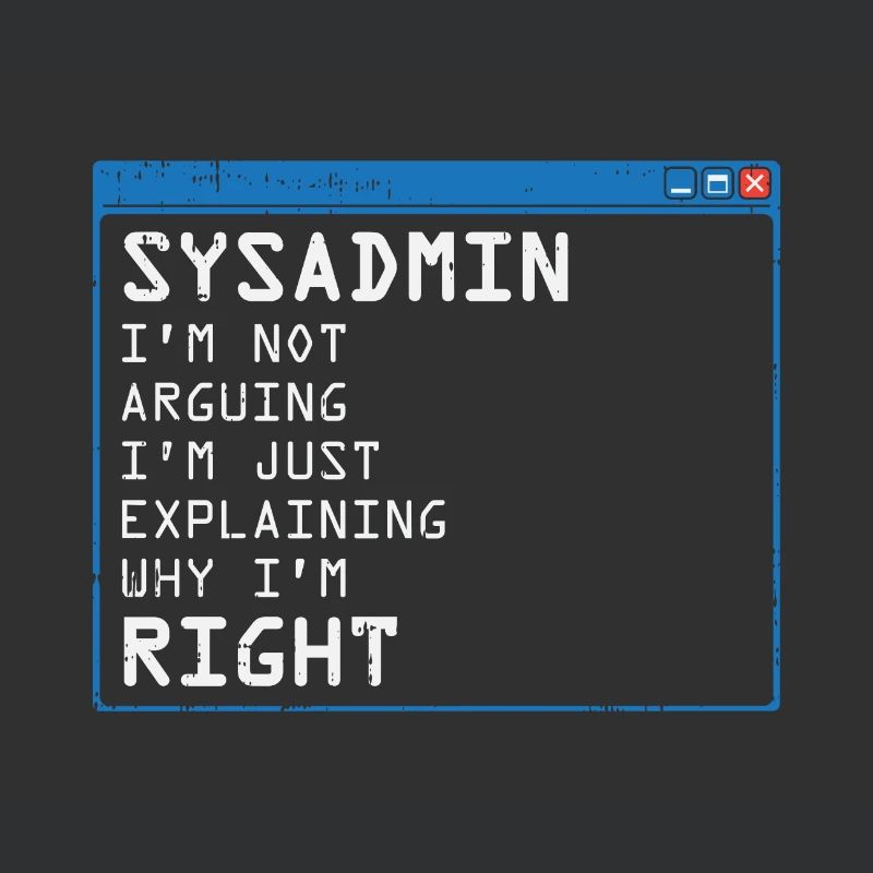 System Admin Administrator Computer Programmierer