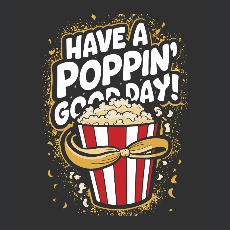 Dicton de pop-corn amusant, pop-corn en rafale
