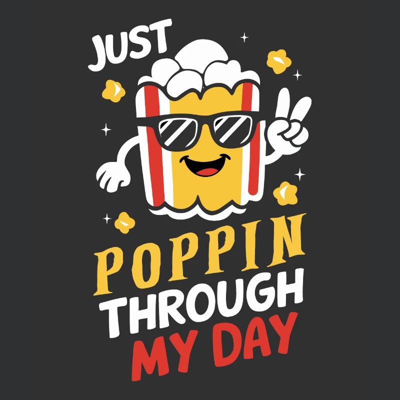 Dicton de pop-corn amusant, pop-corn en rafale