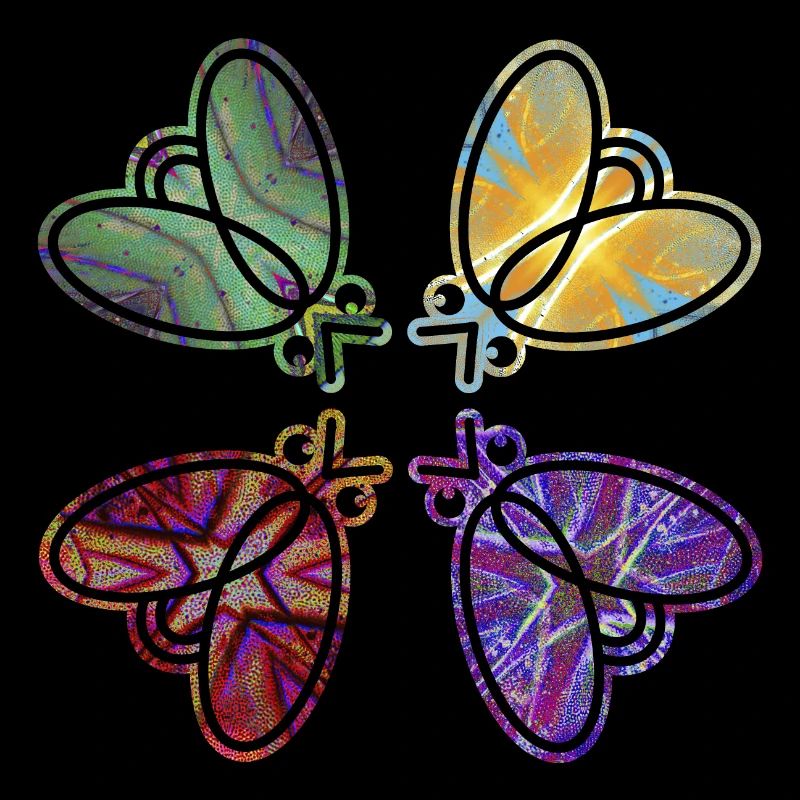 Four Fruit Flies