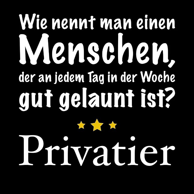 Gut gelaunte Menschen - Privatier hell