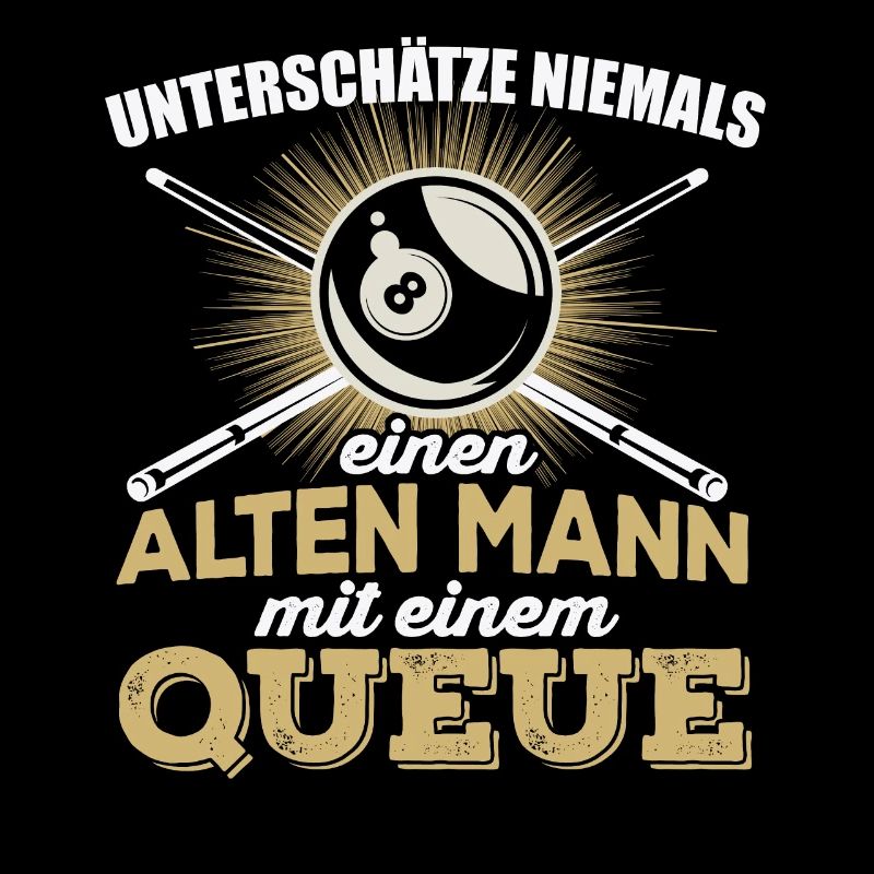 Billard Herren Pool Snooker Spruch Alter Mann pool
