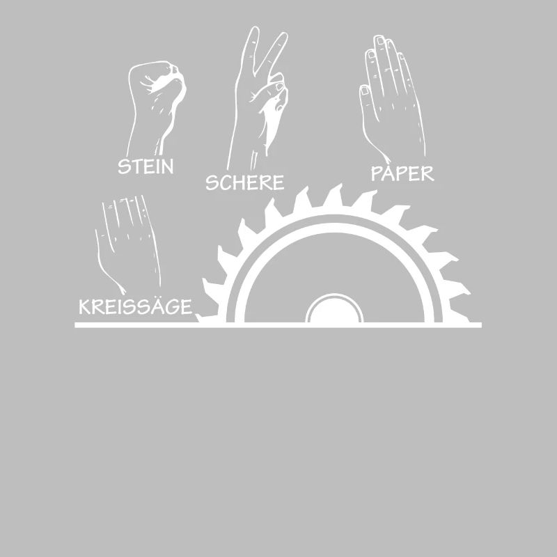 Scissors Stone Paper Circular Saw Carpenter Finger Ab