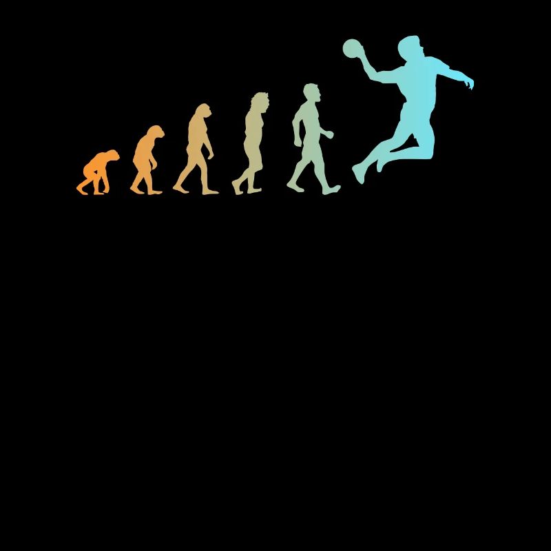 Cadeau de t-shirt de joueur de handball d'évolution