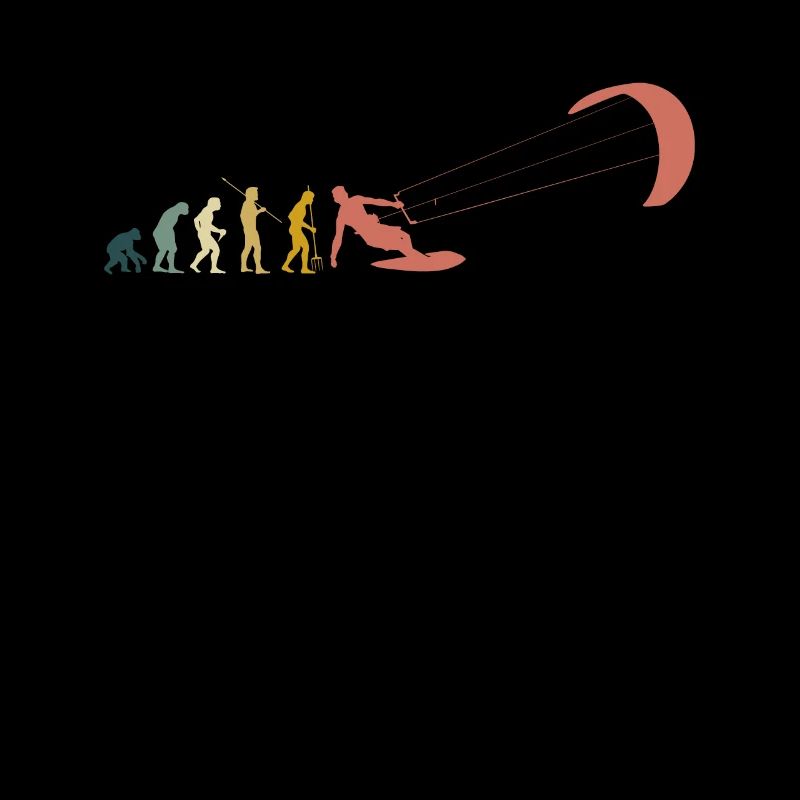 Vintage Retro Evolution Kite Kitesurf shirt