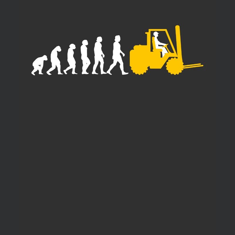Evolution Gabelstapler Shirt Geschenk