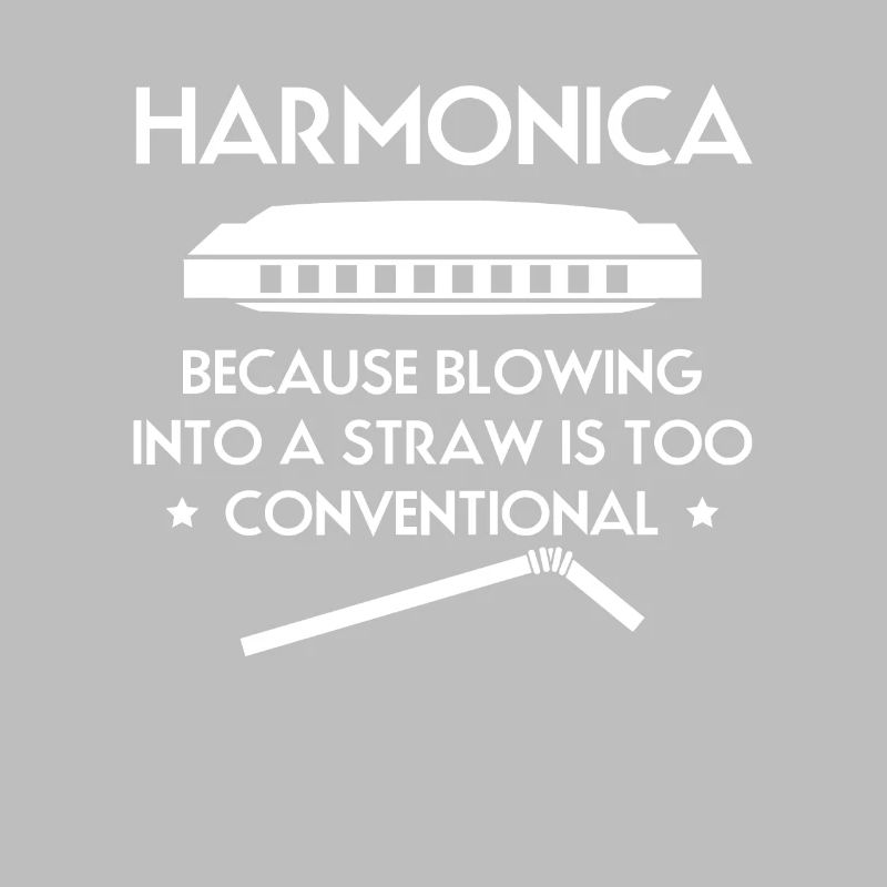 Harmonica Harmonica Slogan Chemise