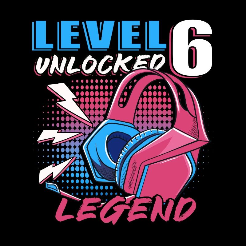 6. Geburtstag Level 6 Gamer Geschenk