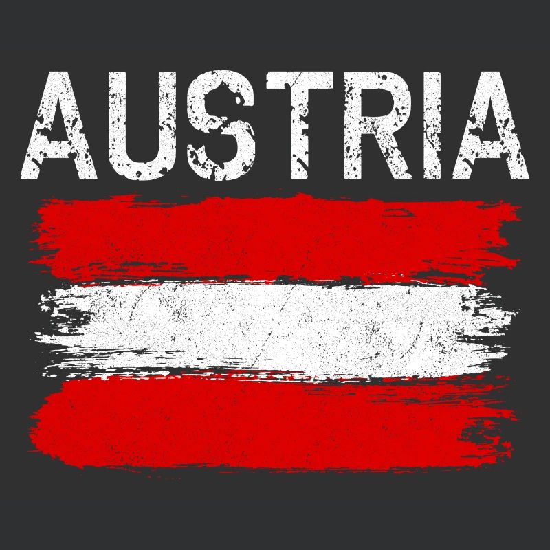 Graphique du drapeau brossé de l’Autriche