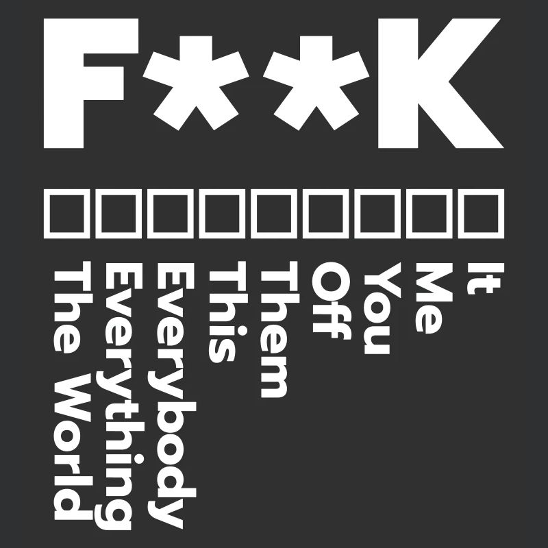 f**k it – rebellious statement design for the brave