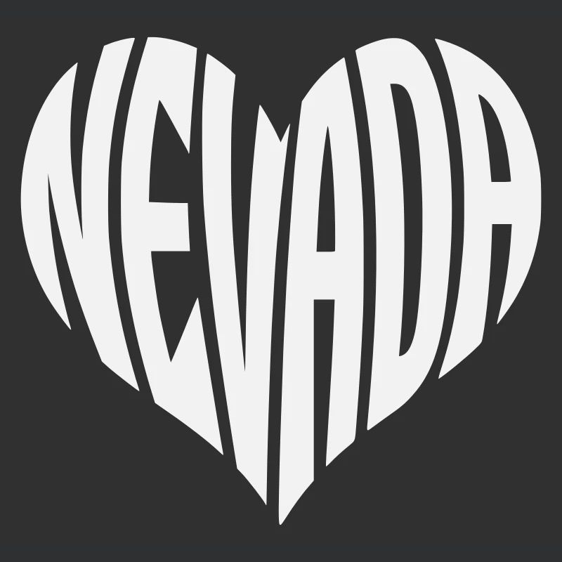 Nevada Heart Typography