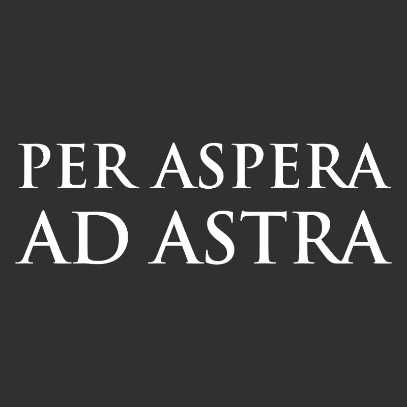 Per Aspera Ad Astra Typography Design