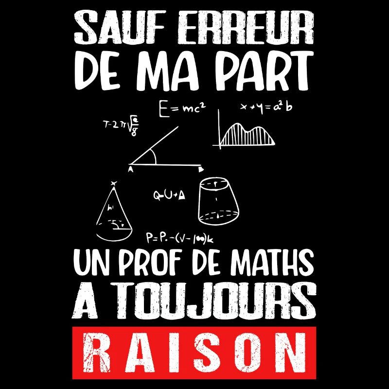 Prof de maths cadeau drôle humour professeur