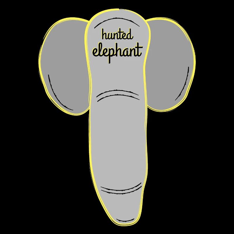 Drôle d’éléphant ou de grosse chemise de conception de pénis