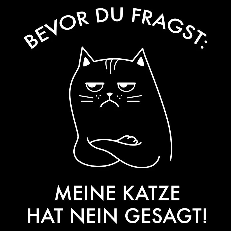 Bevor Du Fragst Meine Katze Hat Nein Gesagt Spruch