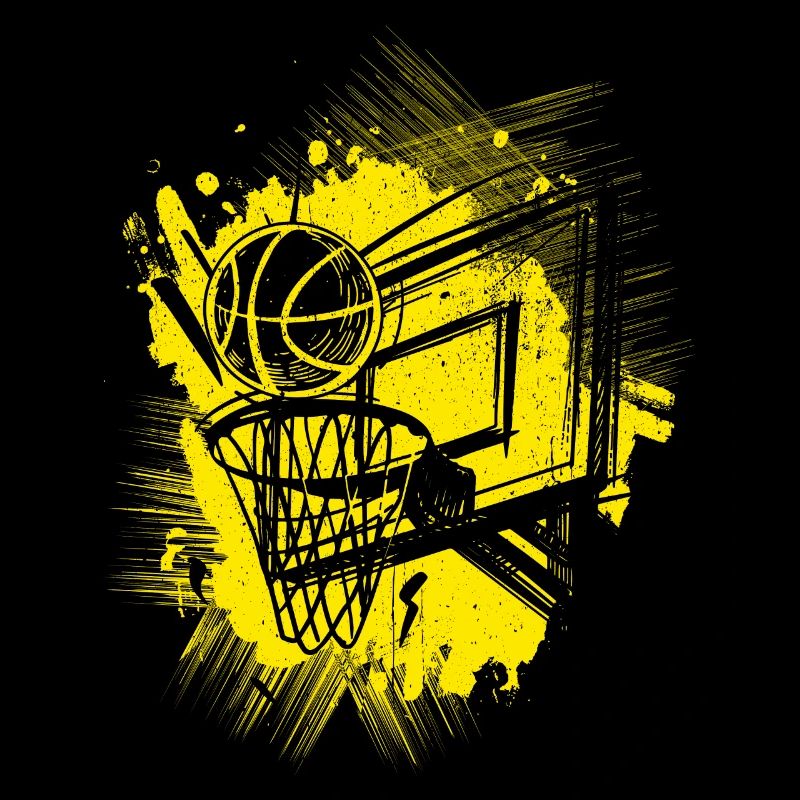 Dunking Basketball Player Layup Gift Bask