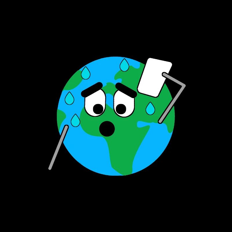 The earth is sweating. Earth global warming