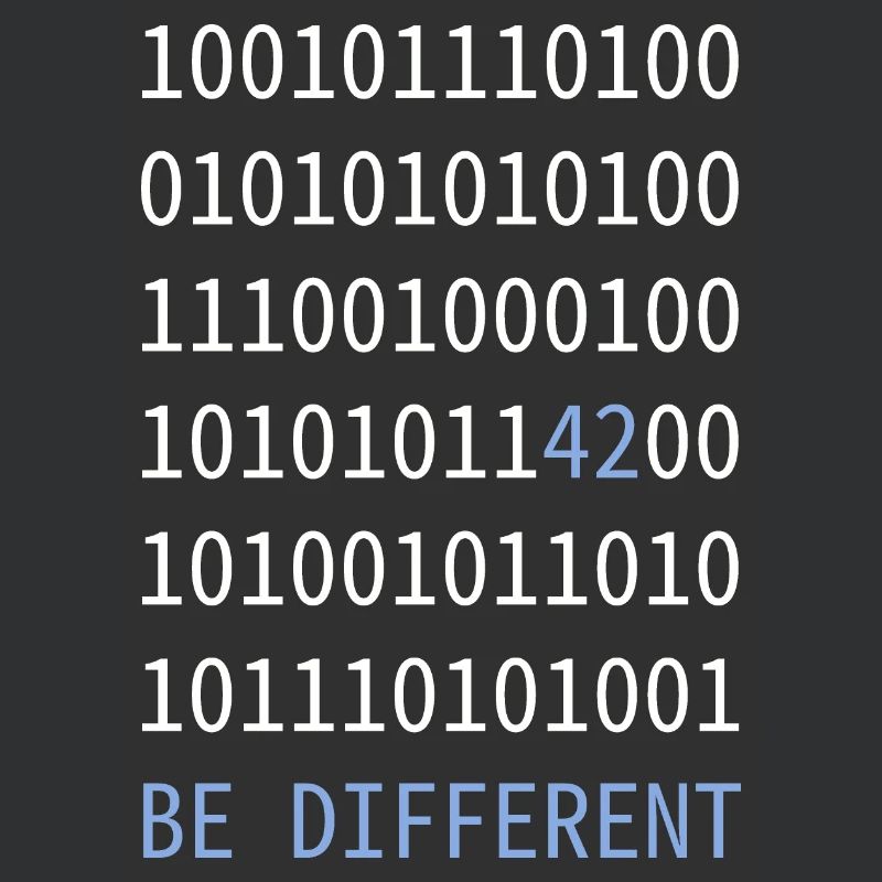 be different - Wie eine 42 im Binärcode