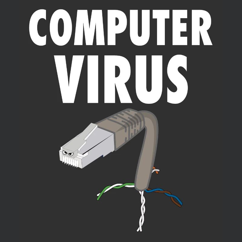 computer virus pc trojan mailware spyware graphic