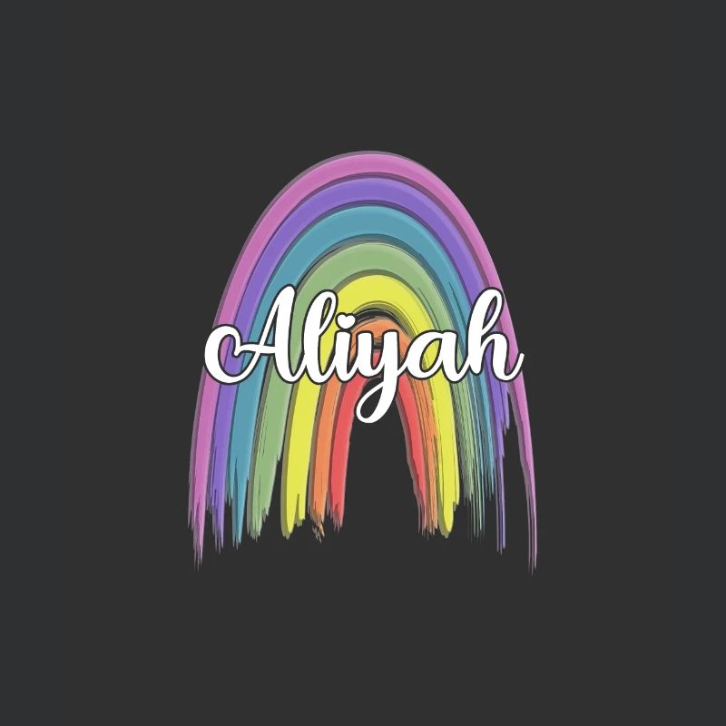 ALIYAH Rainbow Cursive