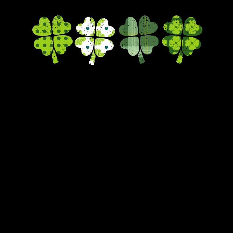 Green Checkered Leopard Clover Cute St Patrick